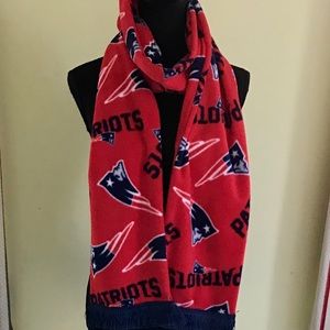 New Patriots Fleece Scarf with Fringe